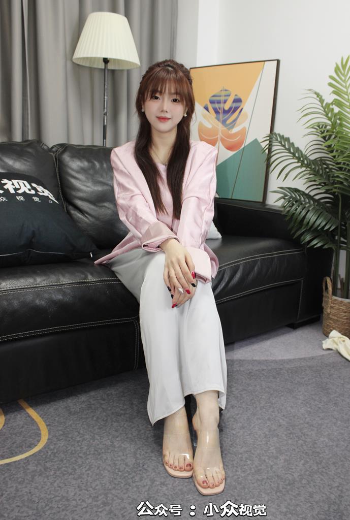 小众视觉-小薯条紫色旗袍高跟[109P/1V/3G]